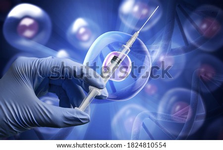 Human system cells molecular structure illustration