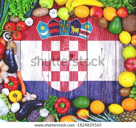 Fresh fruits and vegetables from Croatia