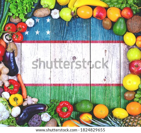 Fresh fruits and vegetables from Uzbekistan