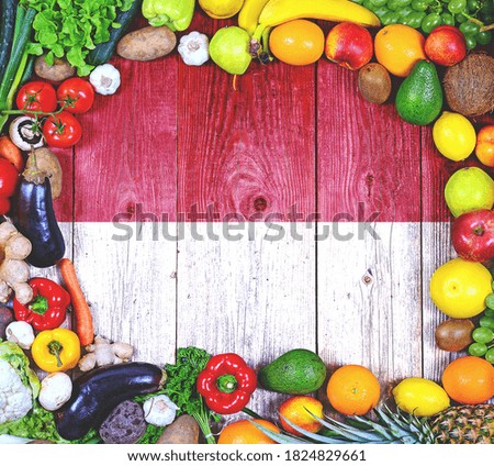 Fresh fruits and vegetables from Indonesia