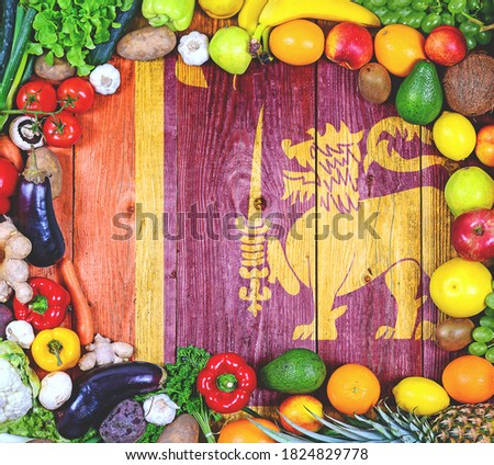 Fresh fruits and vegetables from Sri Lanka