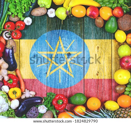 Fresh fruits and vegetables from Ethiopia