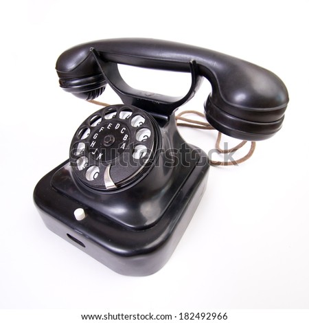 Vintage telephone isolated 