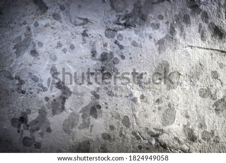Vintage stone cement background, copy space. Gray concrete stone texture, text place template