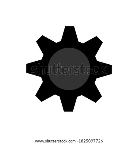 Settings Icon in trendy flat style illustration, settings gear icon. 