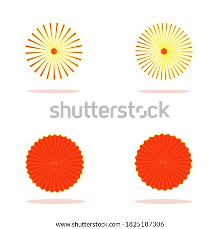Set of icons bright colorful of stars sticker promoton, speech bubble, label promo, banner, badges, starburst with rays , shadow, abstract background pattern seamless sign symbol vector illustration 