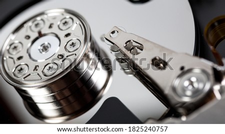 Computer hard drive for storing large amounts of information