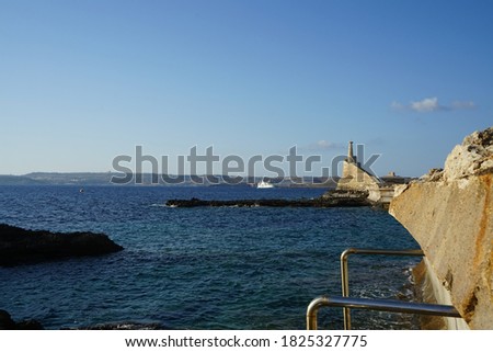 A look at the Rozi Wreck diving site, where the wreckage of the sunken Tug Boat Rozi is located. Cirkewwa, Mellieha, Malta