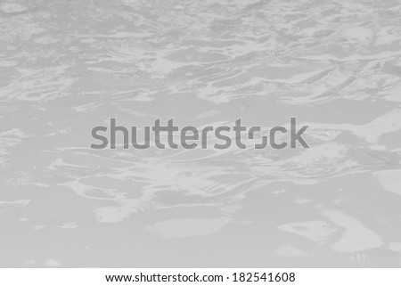 Water in the swimming pool with a wave