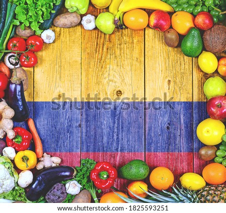 Fresh fruits and vegetables from Columbia