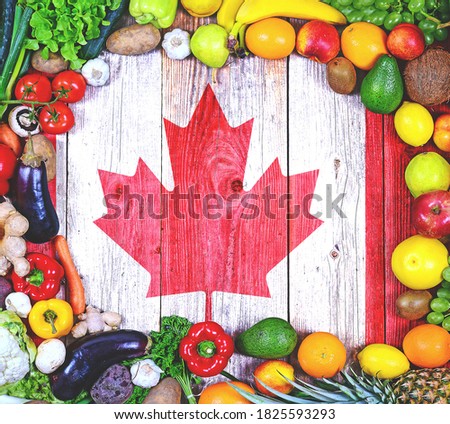 Fresh fruits and vegetables from Canada