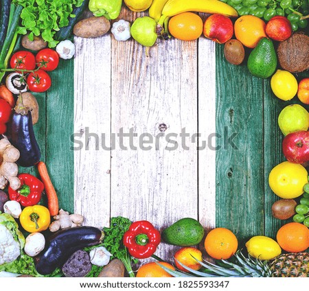 Fresh fruits and vegetables from Nigeria