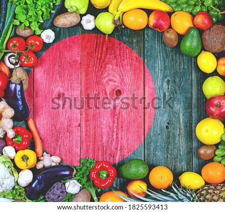 Fresh fruits and vegetables from Bangladesh