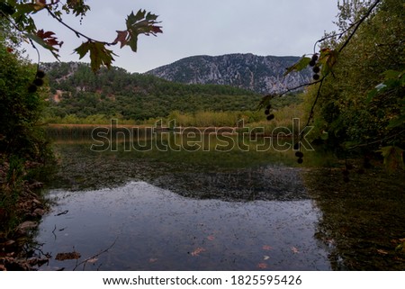 Kovada Lake Autumn colors from Eğirdir. Isparta / Turkey.