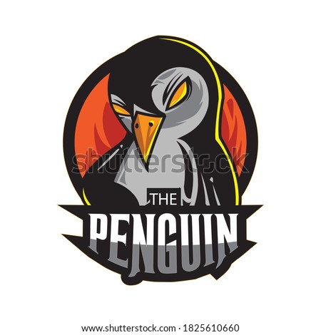 Penguin Esport Logo Free Vector