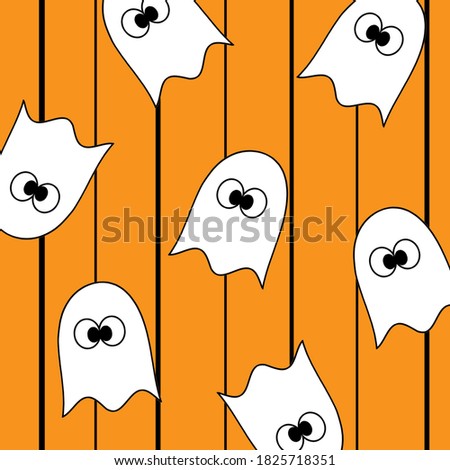 Cute Little Halloween Ghost Background