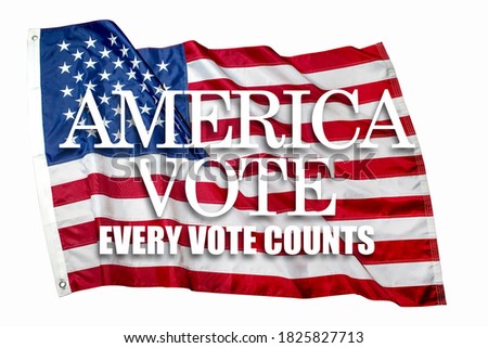 Banner for 2020 presidential election in USA. Vote concept