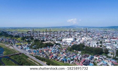 《Aomori Prefecture》 Aerial view of Kuroishi City