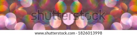 Panorama blurred trendy rainbow multicolored background. Multicolored neon pastel holographics gradient. Backdrop for your design. Website template.
