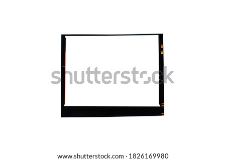 Medium format 120 film frame.With white space.