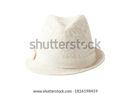 lacework fashion hat isolated on background Royalty-Free Stock Photo #1826198459