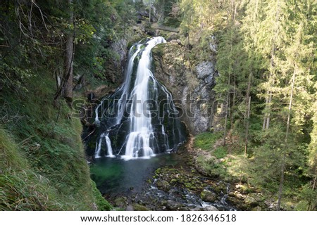 gollinger waterfall in salzburg austria