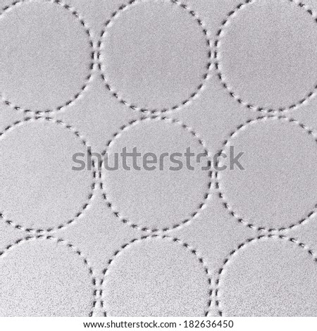Textile textured background with circle pattern decoration