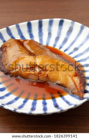 Boiled Japanese food Greenland halibut