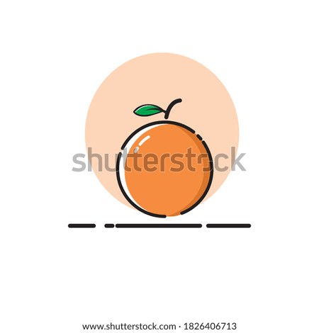 Orange Icon Vector MBE Style