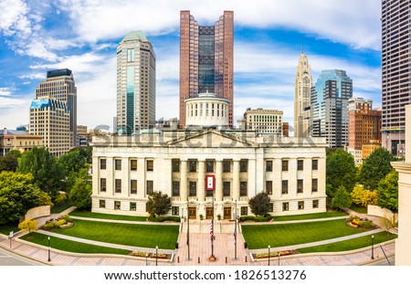 Ohio State House, in Columbus. The Ohio Statehouse is the state capitol building and seat of government for the U.S. state of Ohio