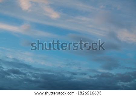 Various clouds in the sky

