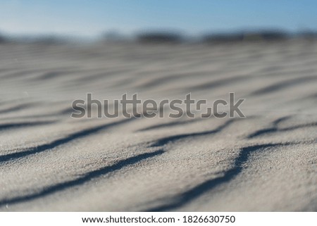 closeup of ripples in the sand