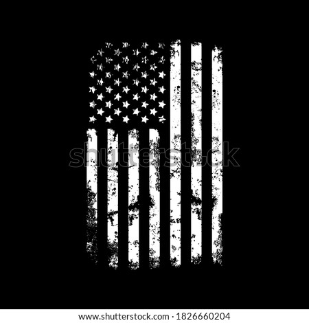 American flag, US flag design vector illustration