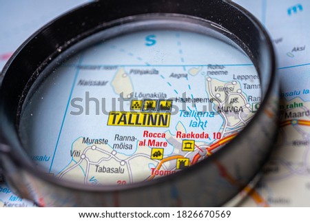 Tallinn on the Europe map