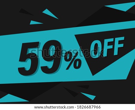 59% OFF Discount Banner, 59% OFF Special offer