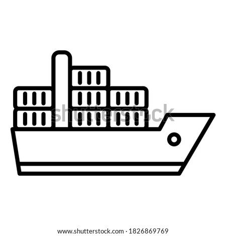 icon ship. logo ship. an illustration of ship. Perfect for website, UI, UX. Perfect use for web, pattern, design, etc.