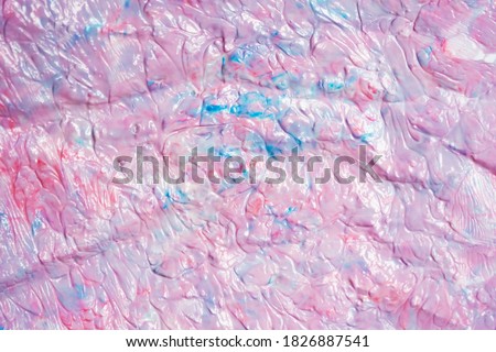 Abstract lavender wet paint background. Texture with crumpled pattern