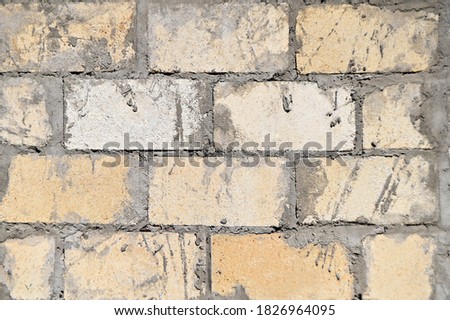 Background from vintage brick wall, close up