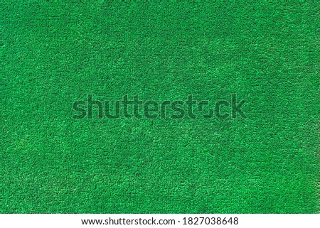 Carpet surface green color texture background