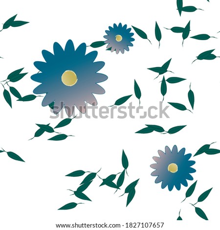 Floral abstract background texture. Seamless flowers pattern.