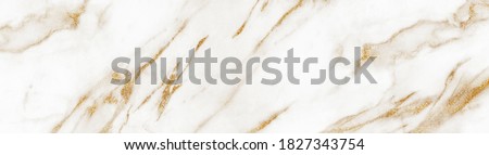 White marble with golden veins. White golden natural texture of marble. abstract white, gold and yellow marbel. hi gloss texture of marbl stone for digital wall tiles design.  Royalty-Free Stock Photo #1827343754