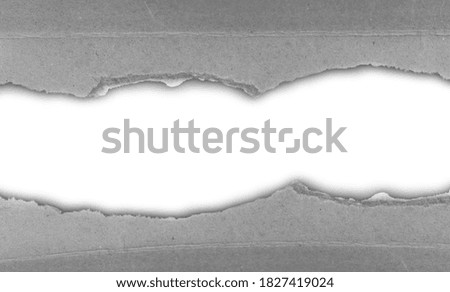Torn paper isolated on white background