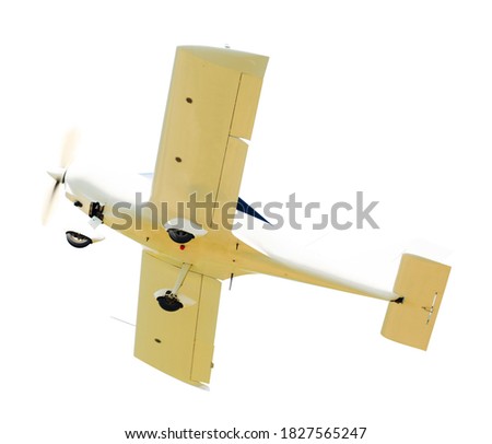 Picture of sports aeroplane isolated on a clean white background