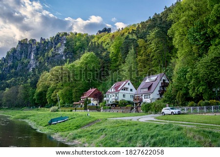 Rathen is a village in the Elbe Sandstone Mountains, in Saxony, Germany, about 35 km southeast of Dresden on the Elbe River