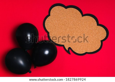 Black Friday shopping sale concept with red and black color. Red background.