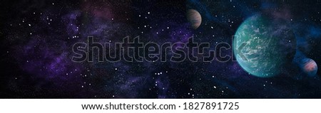 Incredibly beautiful galaxy in outer space. Billions of galaxies in the universe. Abstract space background. Elements of this image furnished by NASA