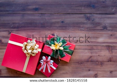 Christmas and Happy new year concept with gift boxes and christmas festive decorations. Happy time in long weekend Holiday
