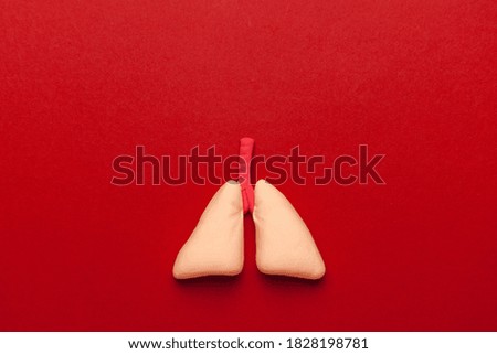 Treatment and prevention of lungs. Respiratory diseases, viral pneumonia. Cartoon concept. Copy space for text.