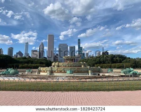Buckingham Fountain. Chicago, IL Tap into the Fountain. Royalty-Free Stock Photo #1828423724