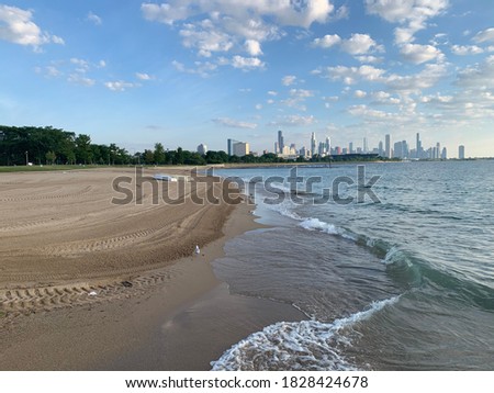 31st Beach Chicago. Chicago, IL Royalty-Free Stock Photo #1828424678